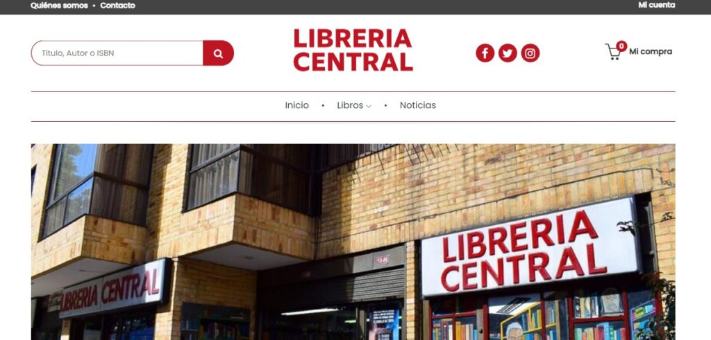 Nueva web de Librería Central