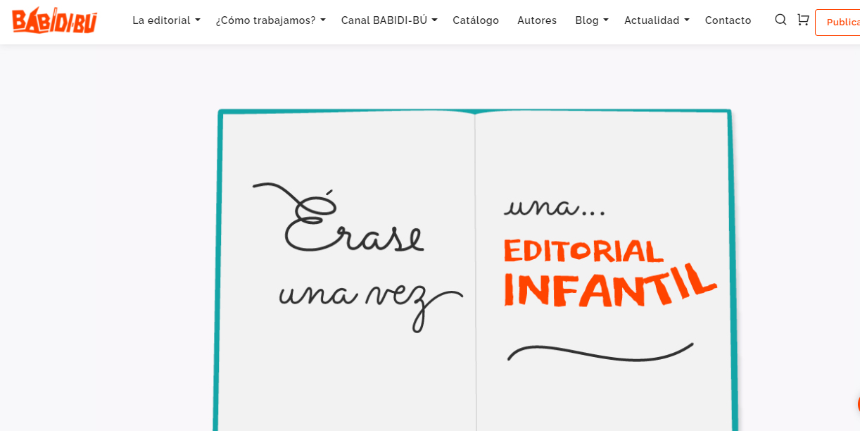 Nueva web de Editorial Babidibú